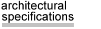 architectural specifications