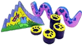 Wavy Steps and Slide, Stepping Stones & Snake
