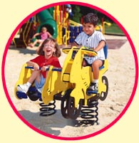 Sidewinder Cycle with Sidecar Spring Rider